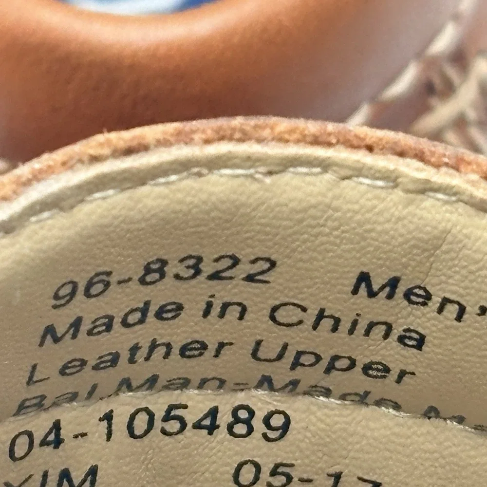 Chaps Ralph Lauren Mens 9.5 Leather Brown Tan Contributor Penny Loafer Slip-On